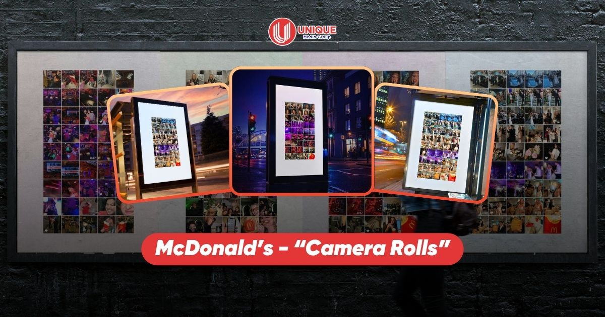 Biến album ảnh kh&aacute;ch h&agrave;ng th&agrave;nh OOH, &ldquo;Camera Rolls&rdquo; của McDonald&rsquo;s gi&agrave;nh giải Gold Outdoor Cannes Lions 2026