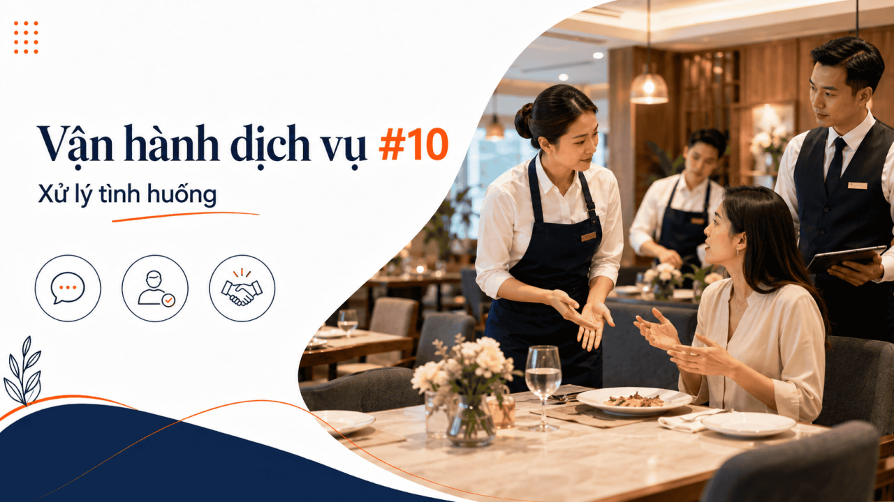 Cẩm Nang Vận hành Dịch vụ #10: Xử lý tình huống trong phục vụ
