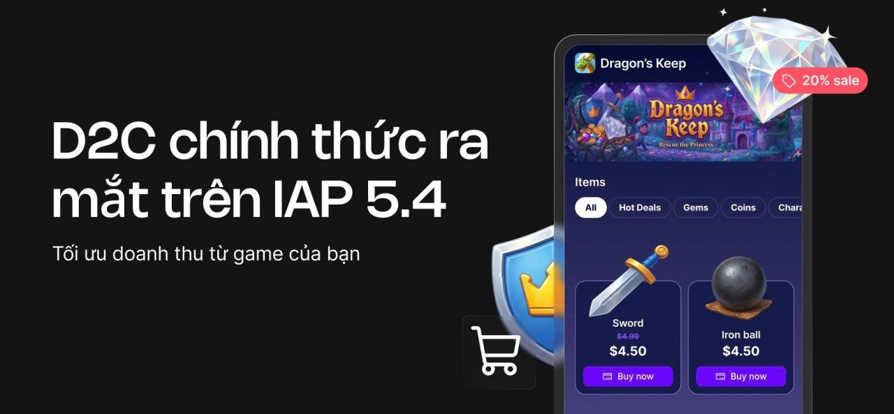 Unity ra mắt SDK mua hàng trong ứng dụng “Unity IAP 5.4”