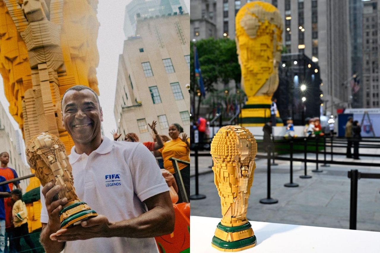 LEGO gây sốt với chiếc cúp World Cup khổng lồ từ 1,36 triệu viên gạch