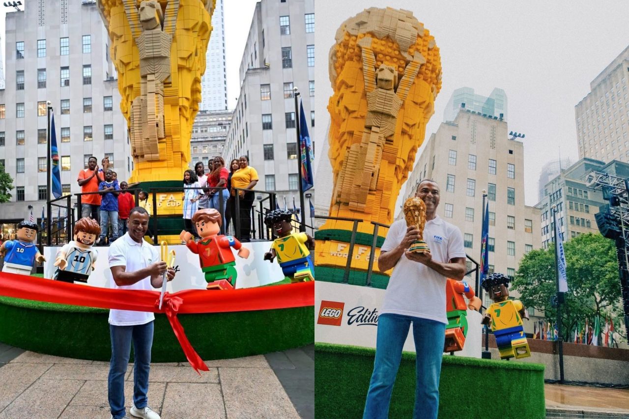 LEGO gây sốt với chiếc cúp World Cup khổng lồ từ 1,36 triệu viên gạch