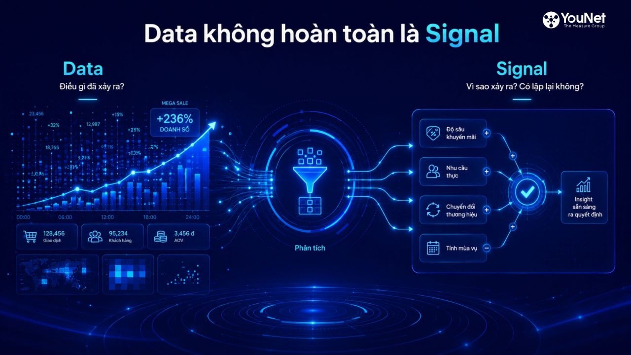 Data không chỉ là điều đã xảy ra, mà cần được cấu trúc thành Signal để dẫn dắt quyết định