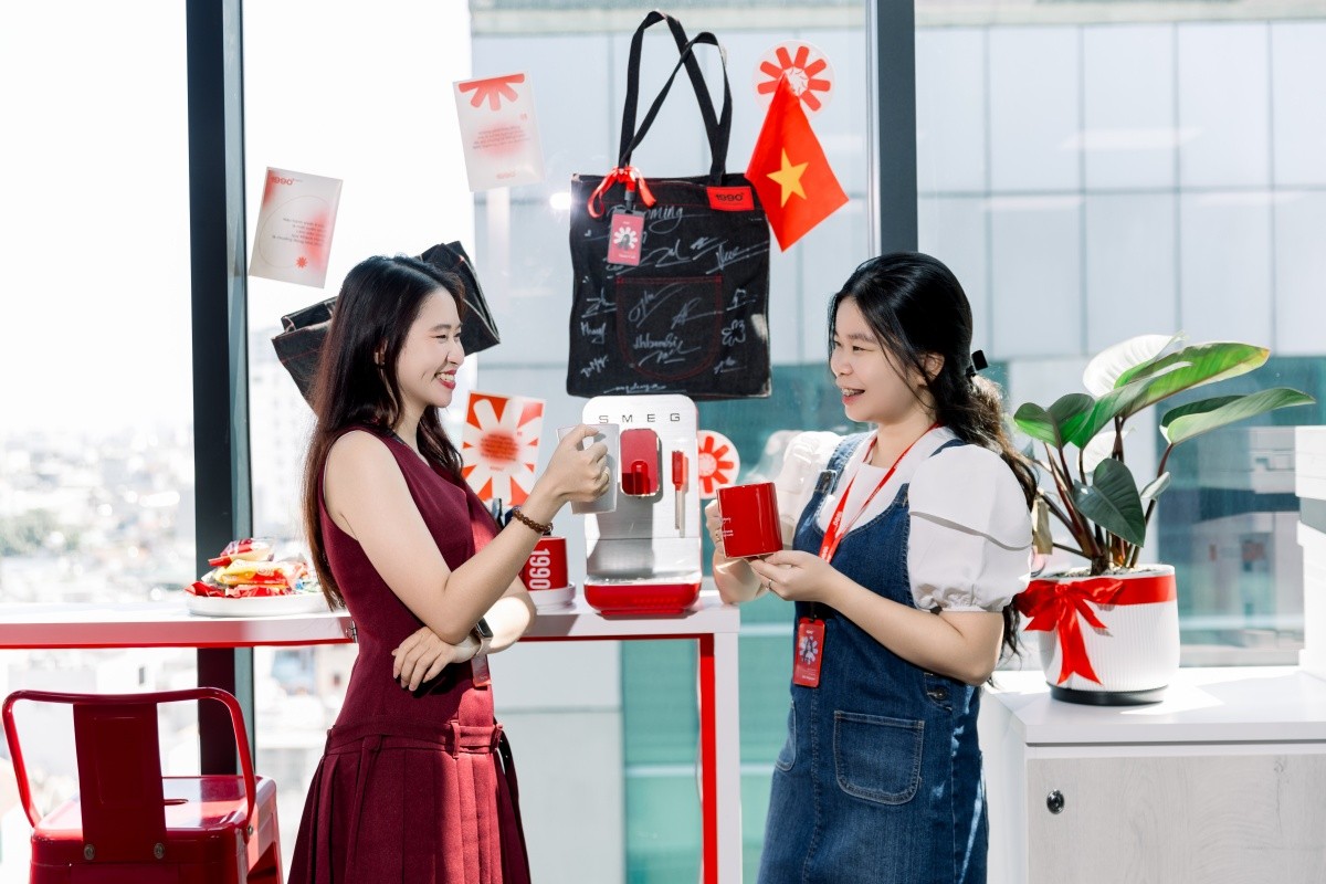 Khu vực ăn uống, giải lao tại 1990 Agency – không gian thư giãn và kết nối của nhân viên.