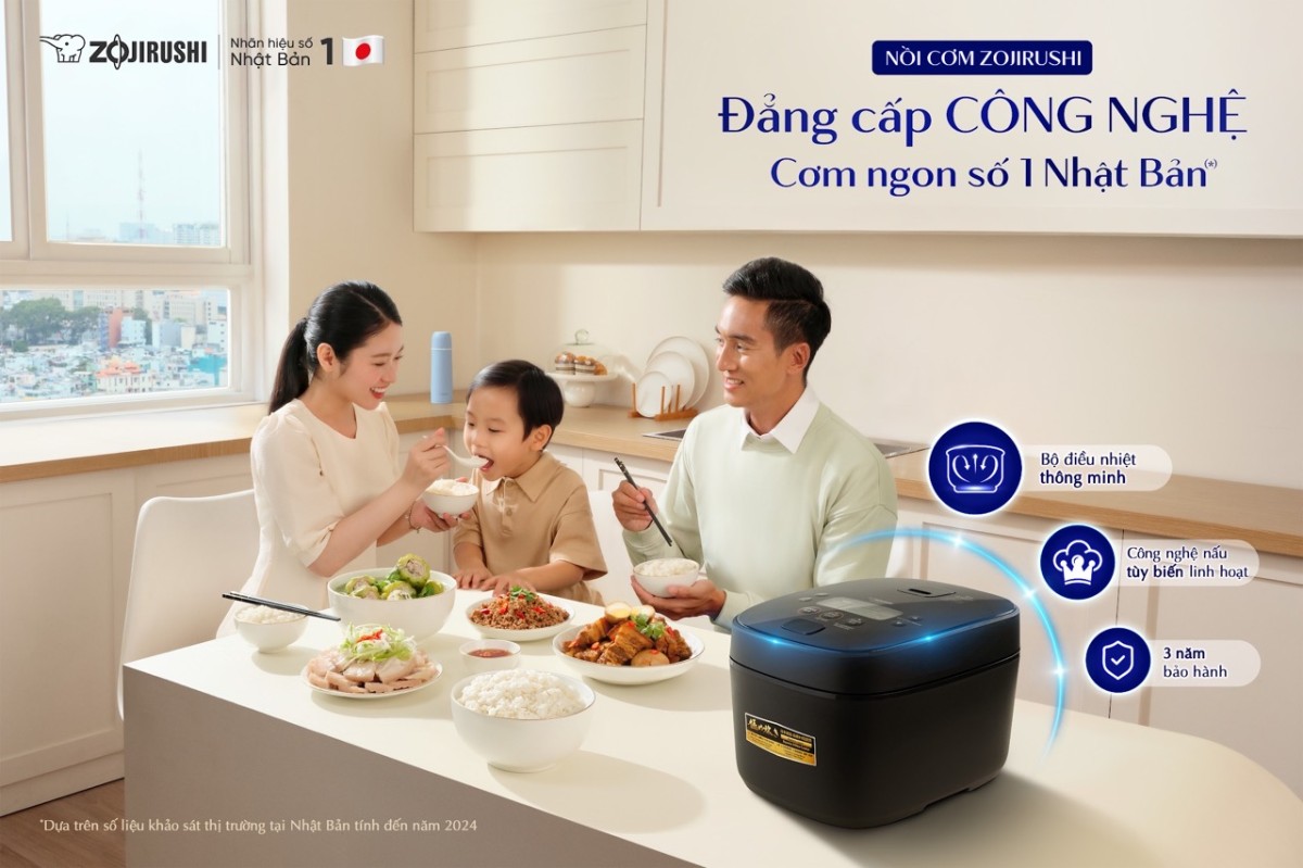 Zojirushi làm mới hình ảnh và thông điệp tại Việt Nam: Khi “mỗi hạt cơm” trở thành biểu tượng nghệ thuật ẩm thực