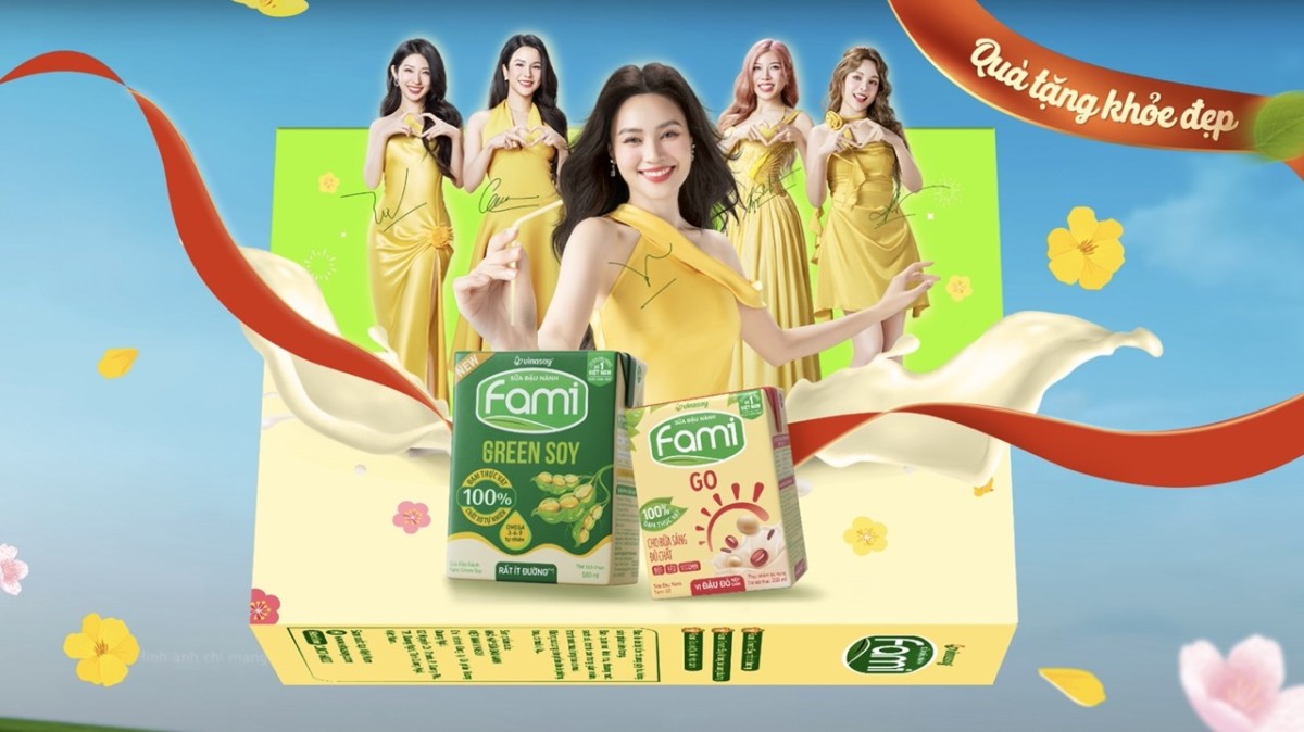 Với “Đậu nành thôi, mà tốt cả trăm phần, cả năm khỏe đẹp”, Fami chứng minh Tết giản dị cũng có thể thành công lớn