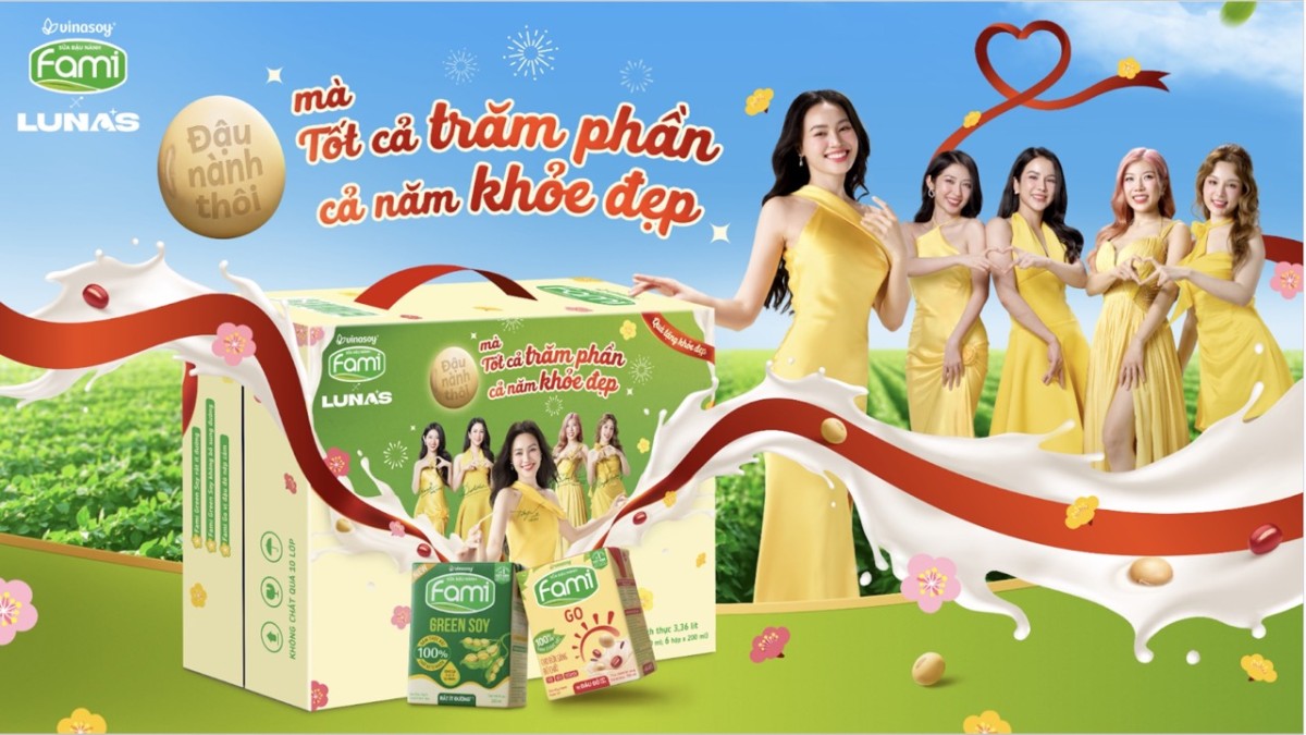 Với “Đậu nành thôi, mà tốt cả trăm phần, cả năm khỏe đẹp”, Fami chứng minh Tết giản dị cũng có thể thành công lớn