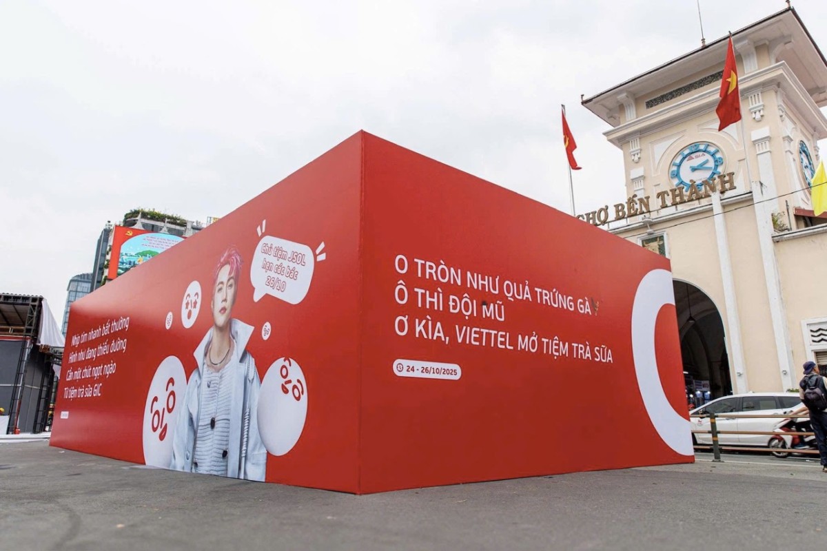 Viettel Telecom dựng “tiệm trà sữa khổng lồ” giữa lòng Sài Gòn, ra mắt gói cước mới