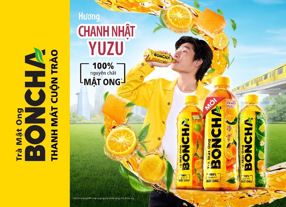 Trà Mật Ong BONCHA “ghi điểm” sáng tạo với phiên bản Chanh Nhật Yuzu mới