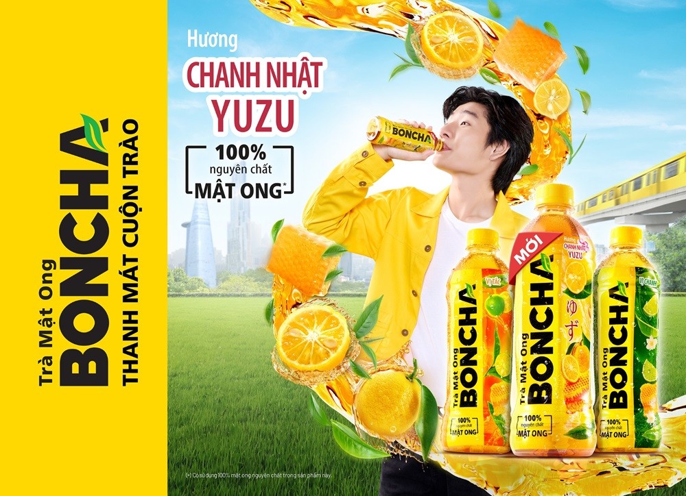 Trà Mật Ong BONCHA Chanh Nhật Yuzu – “tân binh” đáng gờm trong thị trường đồ uống đóng chai