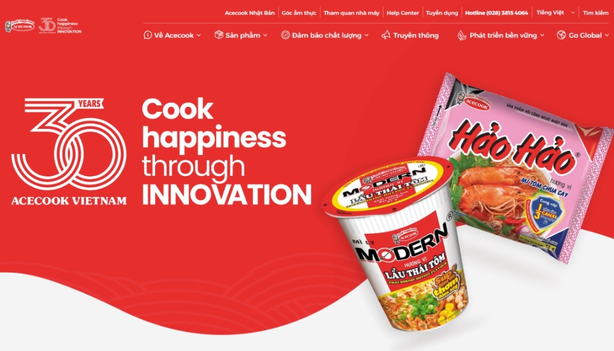 Chiến dịch kỷ niệm 30 năm Acecook Việt Nam: Dấu mốc mở ra giai đoạn “Đổi mới nâng tầm hạnh phúc”