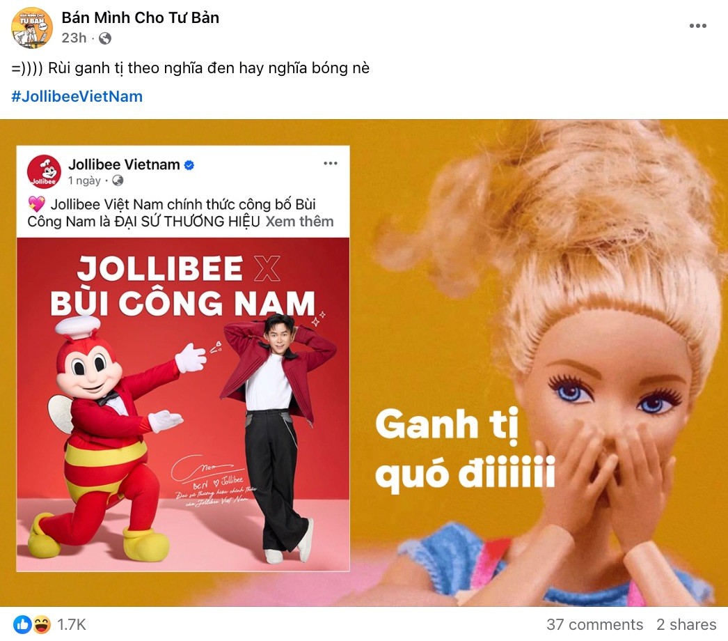 Jollibee Việt Nam chính thức công bố Bùi Công Nam là Đại sứ thương hiệu năm 2026