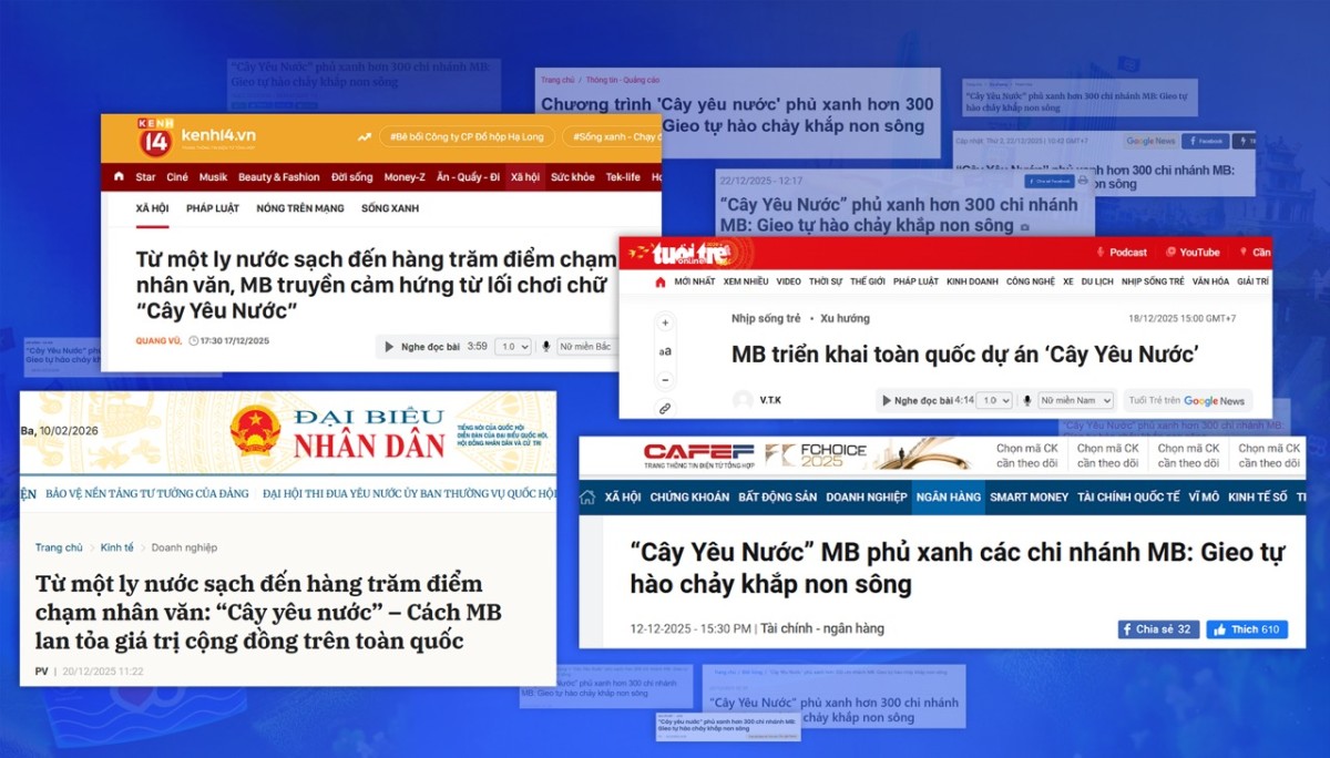 “Cây Yêu Nước”: Cách MB xây dựng hình ảnh thương hiệu bằng hành động nhỏ và trải nghiệm thật