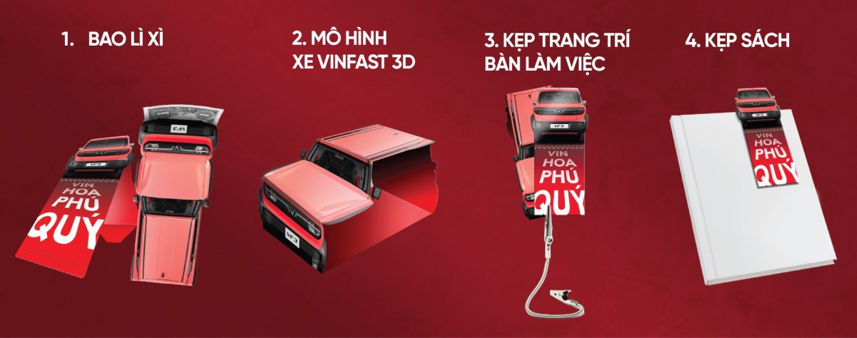 Phong bao ngày Tết tái định nghĩa phong cách sống xanh: Dự án thiết kế bao lì xì VinFast từ TMRW Việt Nam