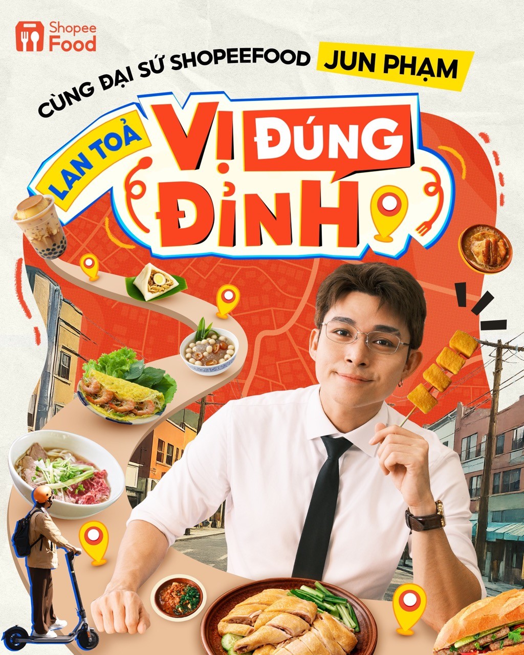 Cùng Jun Phạm và ShopeeFood lan tỏa “vị đúng đỉnh”, mở màn với series “Ăn Đi Đã”