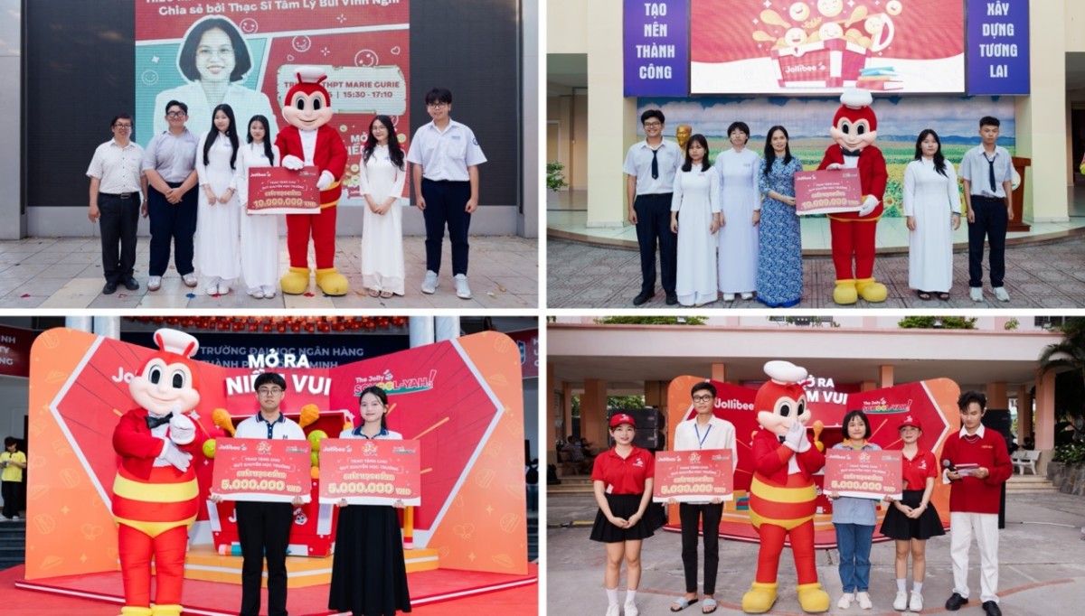 Jollibee lan tỏa niềm vui học đường đến gần 400 trường học qua hành trình “The Jolly School – Yah!”