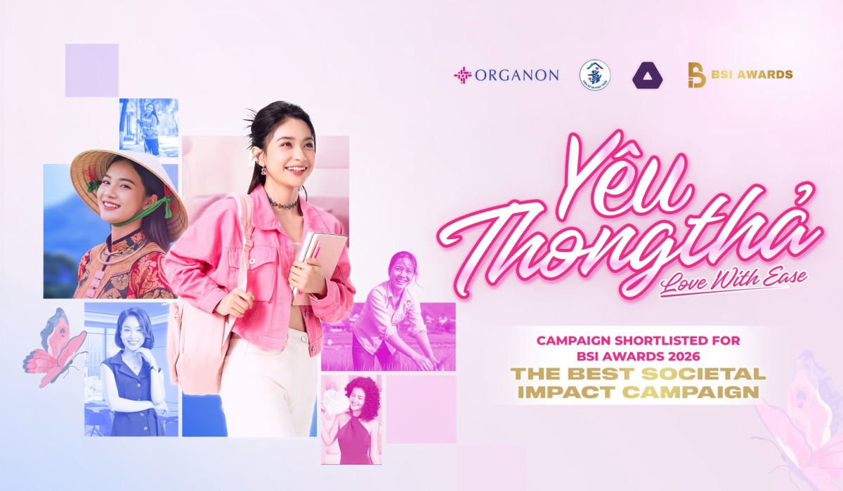 Organon cùng chiến dịch “Yêu Thong Thả” thắng giải tại BSI Award 2026
