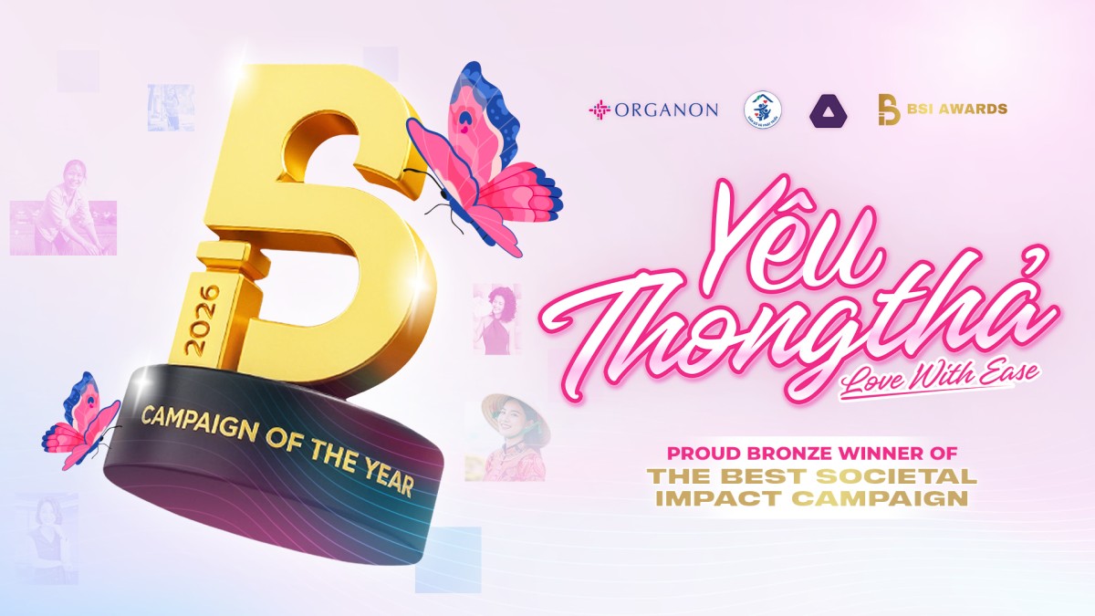 Organon cùng chiến dịch “Yêu Thong Thả” thắng giải tại BSI Award 2026