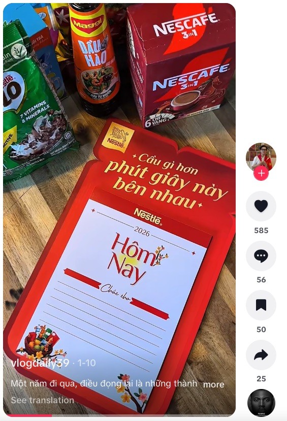 Từ “Lịch Tết hôm nay”, Nestlé gửi đi thông điệp “Cầu gì hơn phút giây này bên nhau”