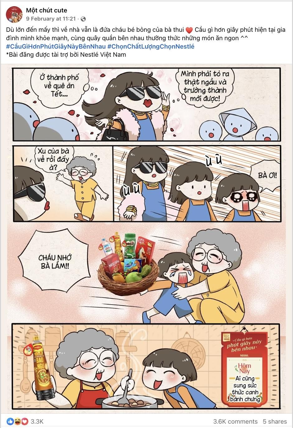 Từ “Lịch Tết hôm nay”, Nestlé gửi đi thông điệp “Cầu gì hơn phút giây này bên nhau”