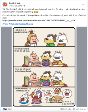 Nhà là nơi vỗ về yêu thương