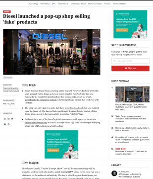 Deisel, Go with the Fake: Nhà mốt Ý bán hàng nhái?