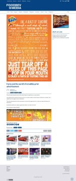 Tối đa số lượng dùng thử với print ad “ăn được”