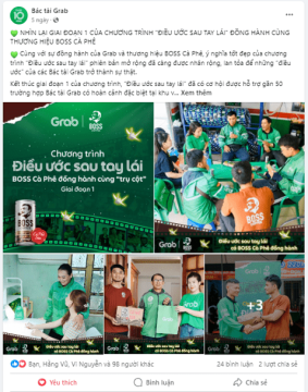 “Điều ước sau tay lái” có BOSS Cà Phê đồng hành cùng “trụ cột”