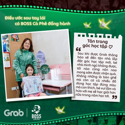 “Điều ước sau tay lái” có BOSS Cà Phê đồng hành cùng “trụ cột”