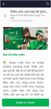 “Điều ước sau tay lái” có BOSS Cà Phê đồng hành cùng “trụ cột”