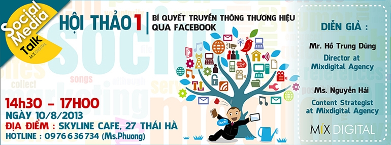 [Hội thảo] Bí quyết truyền thông thương hiệu qua facebook
