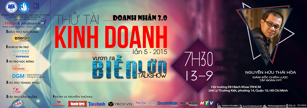 [Thử tài kinh doanh lần 5] Talkshow “Vươn ra biển lớn” - Nguyễn Hữu Thái Hòa