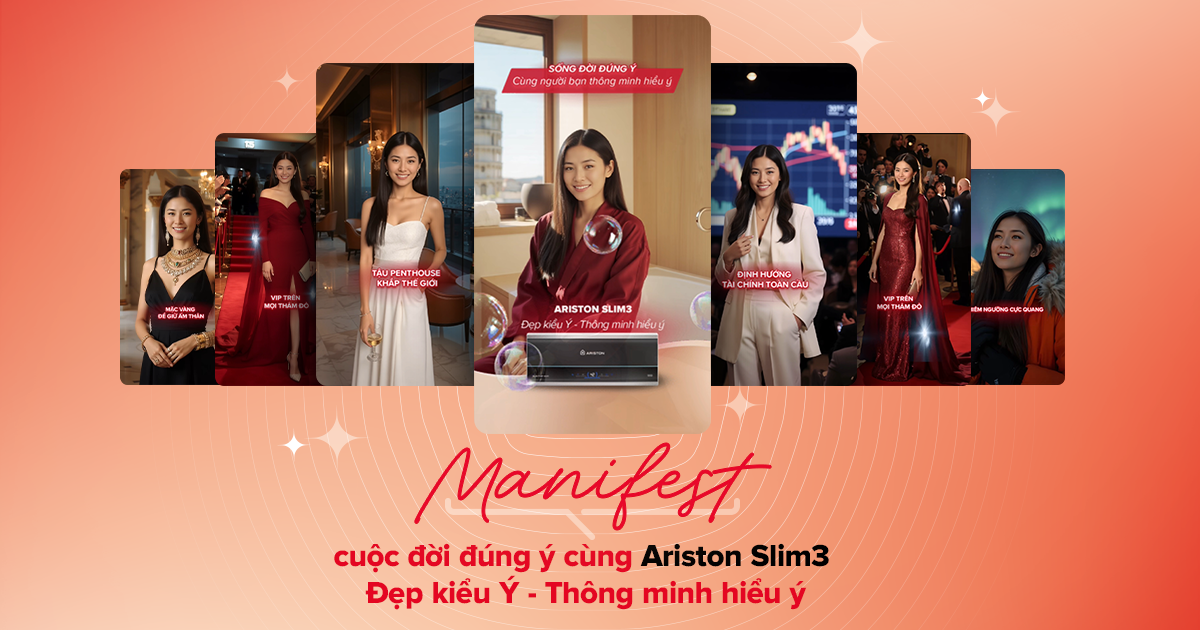 Thương hiệu máy nước nóng từ Ý Ariston lan tỏa cảm hứng sống trọn vẹn qua trải nghiệm cá nhân hóa cùng AI