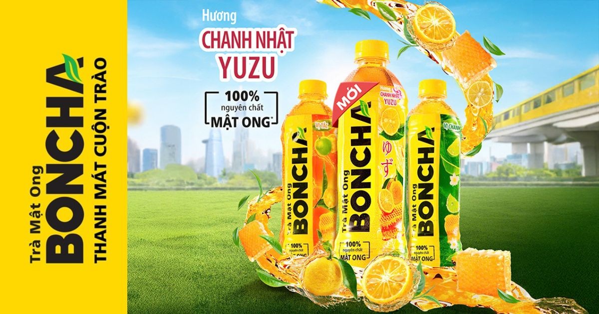 Trà Mật Ong BONCHA Chanh Nhật Yuzu – “tân binh” đáng gờm trong thị trường đồ uống đóng chai