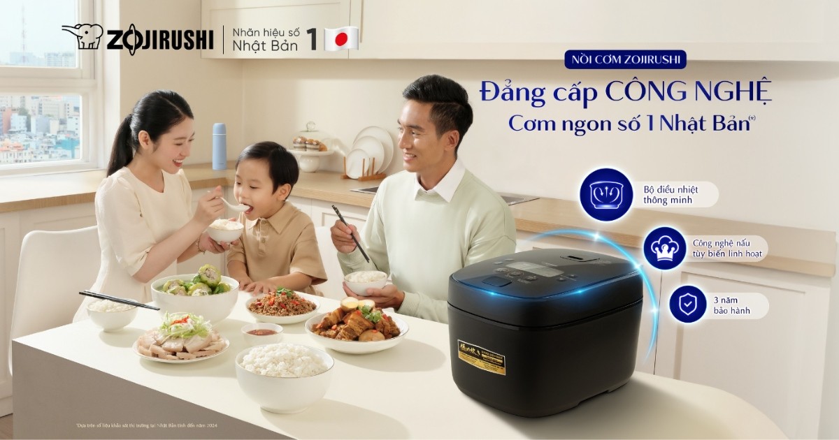 Zojirushi làm mới hình ảnh và thông điệp tại Việt Nam: Khi “mỗi hạt cơm” trở thành biểu tượng nghệ thuật ẩm thực