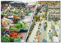 [Infographic] Cuộc chiến giữa chợ và siêu thị