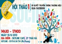 [Hội thảo] Bí quyết truyền thông thương hiệu qua facebook