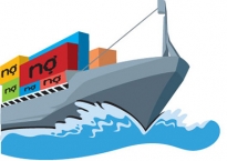 Tàu to gặp sóng cả