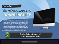 [Infographic] 9 cách giúp chọn tên miền hoàn hảo cho website