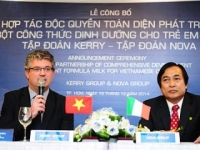Nova Group hợp tác với Kerry sản xuất sữa bột cho trẻ em