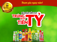 Tân Hiệp Phát chạy chương trình Xé nhãn liền tay, trúng ngay tiền tỷ
