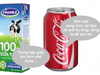 Sữa được chứa trong hộp giấy chữ nhật, trong khi nước ngọt lại chứa trong lon trụ tròn?