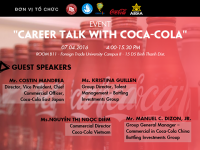 [Marketing ARENA 2016] Cơ hội tham dự hội thảo “Career Talk” của Coca-Cola