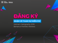 3.000 vé tham dự sự kiện kép Vietnam Halography - Behance Portfolio Reviews 2016