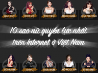 10 sao nữ quyền lực nhất trên Internet ở Việt Nam