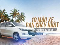10 mẫu ôtô bán chạy nhất tháng 8/2018