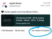 Apple đăng bài lên Twitter bằng... điện thoại chạy Android