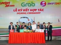 Vietjet, Swift247 và Grab ký kết Thoả thuận hợp tác toàn diện