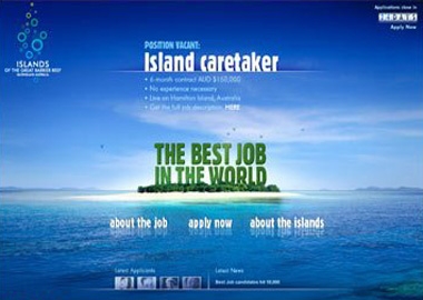 [Cannes Lions 2011] “Best Job in the world” – Chiến dịch PR thành công nhất