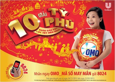 OMO tung hàng Tết 2013 với Khuyến mãi khủng
