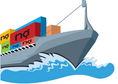 Tàu to gặp sóng cả